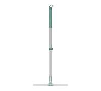 Balai télescopique avec brosse en caoutchouc : balai de cuisine professionnel ultime avec kit de poignée télescopique, outil de nettoyage domestique pour sols, salles de bains, cuisines, douches