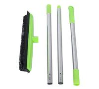 Balai télescopique multifonction pour tapis de sol, nettoyeur de poussière de poils d'animaux, outils de nettoyage de balayeuse (Verte)