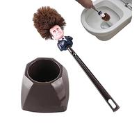 Balai Toilette WC | Brosse De Toilette Macron | Brosse WC France Président Balai De Toilettes | Brosse Toilettes WC | Cadeau Humoristique