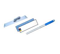 Balai trapèze Aluminium 40cm + Manche + 2 mop en Microfibre