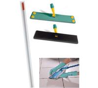 Balai trapèze semelle caoutchouc 55 cm avec manche aluminium