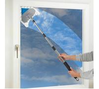 Balai Vadrouille de Nettoyage 360° - WENKO - Multiflex - Télescopique 56-122 cm - 2 Housses Microfibre - Gris