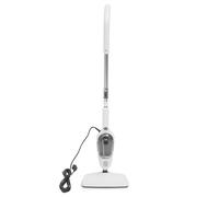 Balai vapeur manuel amovible 1300 W pour le nettoyage des sols avec 8 têtes - Blanc