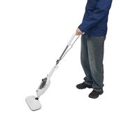 Balai vapeur multifonction 1300 W 10 en 1 - Chauffage 30 secondes - Réservoir d'eau de 450 ml - Nettoyage sans produits chimiques - Pour sols durs, fenêtres, cuisine et tapis