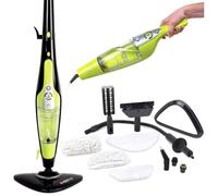 Balai vapeur multifonction - WOOPSO - H2O HD - 5 en 1 - 23,7x19,7x64 cm - 450 ml - 1500 W - Vert - Portable