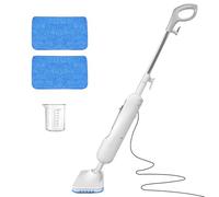 Balai Vapeur, Nettoyeur Vapeur Léger de 1500W pour sols durs avec 2 tampons de nettoyage lavables en machine et flacon de remplissage, Réservoir 400ml, Chauffage en 20 sec