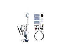 Polti Vaporetto 3 Clean Blue, Aspirateur Laveur de Sols avec Nettoyeur Vapeur Portable, 3 Produits en 1, 14 Accessoires, Aspiration Cyclonique sans Sac, Puissance Max 1800 W, Blanc et Bleu