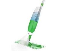 VOUNOT Balai Lave Sol avec Vaporisateur Récipient Eau 650ML Balai avec tête Flexible 360 degré 2 Chiffons Microfibre et 1 Brosse de Nettoyage Inclus Balai Nettoyant Vert