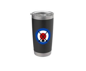 Balais à friser avec pierre et bouleau Gobelet isotherme en acier inoxydable double paroi