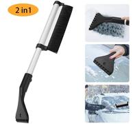 Balais à Neige Brosse à neige télescopique Pelle à glace, Pelle multifonction pour déneigement et déglaçage automobile