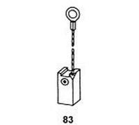 Balais de charbon 0225 pour outils électroportatifs Black & Decker, DeWalt & ELU - 6x8x18 mm - Réf. org.: 871824