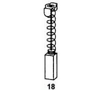 Balais de charbon 0706 pour outils électroportatifs Ryobi - 5,2x11x15,5 mm - Pour Ryobi Coupeuse/Scie SP1800, Ryobi Coupeuse/Scie SP1800I, Ryobi Polisseuse SP1800A, Ryobi Scie C100A