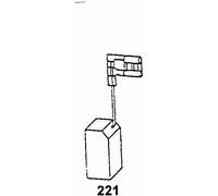 Balais de charbon 1520 pour outils électroportatifs Skil - 6,3x16x20 mm - Avec arrêt automatique - Pour Skil Coupeuse/Scie 9755 H1, Skil Coupeuse/Scie 9770 H1, Skil Coupeuse/Scie 9775 H1