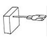Balais de Charbon Asein 0199.07 pour Outils Électriques - 5x8x18mm - 0,20x0,31x0,71''