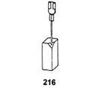 Balais de Charbon Asein 0209 pour Outils Électriques Black & Decker & DeWalt - 5,95x8,35x15mm - 0,23x0,33x0,59''