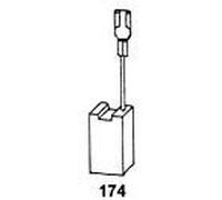 Balais de Charbon Asein 0224 pour Outils Électriques Black & Decker, DeWalt & ELU - Dimensiones 6x8x18 mm - 0,24x0,31x0,71 inch - Remplace les pièces d'origine 320876 & 323660-00