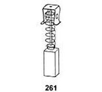 Balais de Charbon Asein 0514 pour Skil Marteau 1745, Skil Marteau 1750, Skil Marteau 1750 (F 0151750M1) - 5x8x15mm - 0,20x0,31x0,59'' - Avec Connecteur - Remplace les pièces d'origine 1.617.014.136