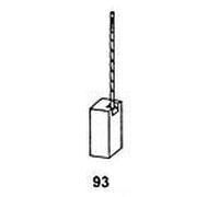 Balais de Charbon Asein 0618 pour AR11, AR11N, AR38, AR38E, AR38EN, AR38N, AR51E, AR52E, AR52EN, BA215, BA215E, BA215EN, BA225, BA225E, BA225EN, BA31, BA31E, BA31EN, BA31N, BA41N, BA41WN, BR51A, BR51A