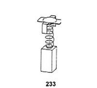 Balais de Charbon Asein 1799.02 pour Outils Électriques - 7x17x17mm - 0,28x0,67x0,67''