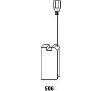 Balais de Charbon Asein 1898 pour Black & Decker KG100, KG85 - Acier au Carbone, Torsadé, 1 Count