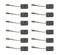 Balais de charbon de rechange pour moteurs Bosch GWS Entretien Durable Matériau 17 x 10 x 5 mm 12 pièces Amélioration de la puissance du moteur Restauration des freins électriques Convient aux outils
