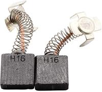 Balais de Charbon pour HITACHI H 60MC meuleuse - 7x17x17mm - 2.8x6.7x6.7'' - Avec arrêt automatique