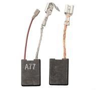 Balais de charbon pour modèles DD160 DD200 - 1 paire (2 pièces) compatible avec DD160, DD200(01), DD250-E, DCH180, DCH230, DCH300 - Taille: 6.2mm x 16mm x 22mm, Carbon et