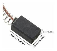 Balais de charbon pour perceuse - Titan - 2 paires - Compatibles Titan TTB653SDS - 1500W - SDS Plus - 6x10x16 mm
