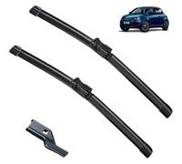 Balais d'essuie-glace avant compatible avec Fiat Nuova 500 BEV EV 500e 2020 2021 2022 2023 Pare-brise Pare-brise Vitres Brosses Accessoires (Color : Front, Size : LHD)