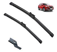 Balais d'essuie-glace avant de voiture compatible avec MG HS MGHS EHS 2019-2024, pare-brise, vitres propres, brosses de pluie de voiture 24"+17"