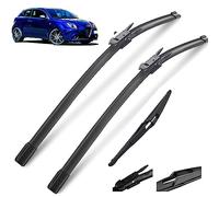 Balais d'essuie-glace avant et arrière compatible avec Alfa Romeo MiTo 2008-2018 Brosses for pare-brise et pare-brise 26"+15"+12"