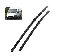 Balais d'Essuie-Glace Avant pour Fiat Ducato 2006-2013 26"+21", Jeu de 2 Silencieux Nettoyage sans Traces Caoutchouc Résistant Accessoires Auto