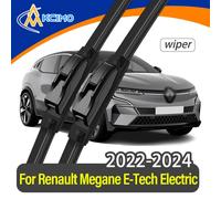 Balais d'essuie-glace avant pour Renault Megane e-tech électrique/BCB 2022 - 2024, 2 pièces HD, silencieux et Durable, pour pare-brise automobile 2022-2024