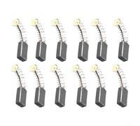 Balais Pour Perceuse Électrique 5x8x15mm 12pcs Balais Pour Perceuse | Restaure la pour puissance du moteur, réduit les étincelles, taille précise 5x8x15mm, pour idéal pour réparation(12pcs)