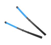 Balais Rétractables en Nylon pour Cajón, Contrôle Amélioré | Prise Confortable, Format Compact, Finition Bleue Élégante, pour Musique Acoustique et Usage Précis