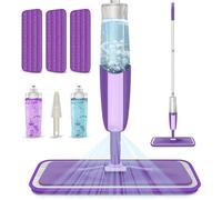 Balais Serpillère Vaporisateur Balai Lave Sol avec Reservoir Spray Mop Professionnel Microfibre Mop Pulvérisateur Viole SERPILLERE