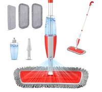Balais Serpillère Vaporisateur, Balai Lave Sol avec Vaporise Spray Mop Microfibre Balai Pulvérisateur pour la Maison, la Cuisine, Le Bois Dur, Le Stratifié, Le Bois, la Céramique