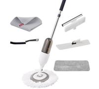 Balais Serpillère Vaporisateur, Balai Pulvérisateur pour la Maison,Balai Lave Sol avec Reservoir Spray Mop Professionnel Microfibre
