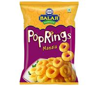 Balaji Pop Rings - Masala - (rondelle de maïs au goût masala) - 65 g - Lot de 2