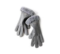 Balakaka 2025 Nouveau Gants d'hiver Chauds pour Femme, Épais Chauds avec Doublure en Polaire Écran Tactile Coupe-Vent Confortables, Moufles pour Femme Vélo Moto Extérieur, Gris