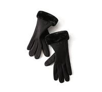Balakaka 2025 Nouveau Gants d'hiver Chauds pour Femme, Épais Chauds avec Doublure en Polaire Écran Tactile Coupe-Vent Confortables, Moufles pour Femme Vélo Moto Extérieur, Noir