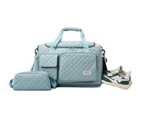 Balakaka 34 L Sac de Voyage avec Petit Sac de 1,5 L, Sac de Week-End avec Bandoulière Amovible, Imperméable Sac de Transport avec Compartiment à Chaussures pour Femme, Bleu Lac