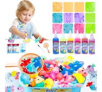Balakaka Aqua Gelz Set avec 6 Bouteilles de Gel Coloré, Magic Water elf avec 12 Moule, Gels Magiques 3D CréAtifs pour Enfants Garçons et Filles Cadeau 5 6 7 8 9