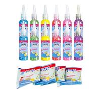 Balakaka Aqua Gelz Set Gel de Couleur Scintillant 12 Bouteilles + Poudre 4 packs, Jouet en Gel d'eau, Colorés DIY Gels Magiques 3D CréAtifs pour Enfants 3+ Cadeau