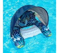 Balakaka Bouée Gonflable Piscine Adulte 86 * 75 * 55cm, Matelas Gonflable Piscine avec Radeau à Voiles Support Dorsal Confortable, Accessoire Piscine pour Plage Partie Vacances
