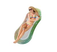 Balakaka Bouée Piscine Gonflable Adulte 155 * 75cm, PVC Hamac Flottant Piscine Gonflable avec Appui-tête, Flotteur pour Lit de Bronzage pour Piscine Plage Lac