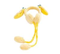 Balakaka Cache-oreilles Hiver Fille, Mignon Épais Chaud Bandeau Cheveux Doublure en Polaire avec Oreilles Mobiles 3D, Coupe-vent Chauffe-oreilles pour École Équitation Ski Extérieur Enfants 3 à 12 ans