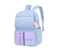 Balakaka Cartable Fille Primaire, Grande Capacité Kawaii Respirant Sac a dos Enfant avec Plusieurs Compartiments, Léger Imperméable Cartable Primaire Fille de 7 à 14 Ans