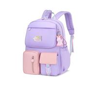 Balakaka Cartable Fille Primaire, Grande Capacité Kawaii Respirant Sac a dos Enfant avec Plusieurs Compartiments, Léger Imperméable Cartable Primaire Fille de 7 à 14 Ans