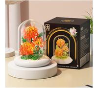 Balakaka Construction de Fleurs avec éclairage LED, Briques de Construction Bouquet de Fleurs avec Housse de Protection, Bouquet Fleurs Construction Cadeau de Jouet pour Femmes Petites Amies épouses